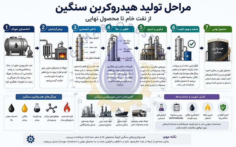 تولید هیدروکربن سنگین چگونه انجام میشود؟